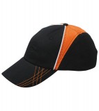 Czapka MB6504 Arrow Cap - 6504_black_orange_white_MB Black / Orange / White