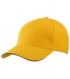 Czapka MB6526 5 Panel Sandwich Cap - 6526_goldyellow_navy_MB Gold yellow / Navy