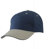 Czapka MB6526 5 Panel Sandwich Cap - 6526_navy_beige_navy_MB Navy / Beige / Navy