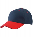 Czapka MB6526 5 Panel Sandwich Cap - 6526_navy_red_navy_MB Navy / Red / Navy