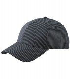 Czapka MB6535 6 Panel Striped Cap - 6535_black_white_MB Black / White