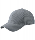 Czapka MB6535 6 Panel Striped Cap - 6535_grey_white_MB Grey / White