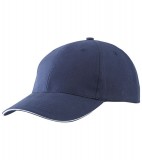 Czapka MB6541 Light brushed Sandwich Cap - 6541_navy_white_MB Navy / White