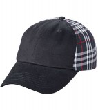 Czapka MB6558 Checked Cap - 6558_black_black_MB Black / Black