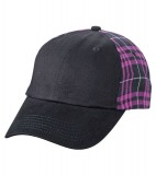 Czapka MB6558 Checked Cap - 6558_black_purple_MB Black / Purple