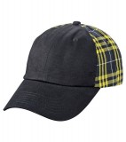 Czapka MB6558 Checked Cap - 6558_black_yellow_MB Black / Yellow