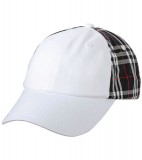 Czapka MB6558 Checked Cap - 6558_white_black_MB White / Black