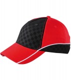 Czapka MB6560 Racing Cap Embossed - 6560_red_black_white_MB Red / Black / White