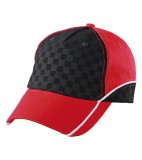 Czapka MB6560 Racing Cap Embossed - 6560_red_black_white_MB Red / Black / White