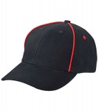 Czapka MB6562 Piping Cap - 6562_black_red_MB Black / Red