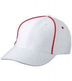 Czapka MB6562 Piping Cap - 6562_white_red_MB White / Red