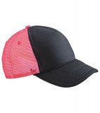 Czapka MB6550 Retro Mesh Cap - 6550_black_neonpink_MB Black / Neon pink