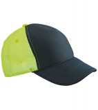 Czapka MB6550 Retro Mesh Cap - 6550_black_neonyellow_MB Black / Neon yellow