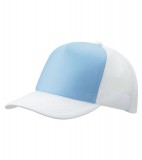 Czapka MB070 5 Panel Polyester Mesh Cap - 070_lightblue_white_MB Light blue / White