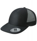 Czapka MB6508 5 Panel Flat Peak Cap - 6508_black_MB Black