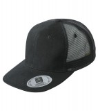 Czapka MB6509 6 Panel Flat Peak Cap - 6509_black_MB Black