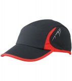 Czapka MB6544 Running Cap 4 Panel - 6544_black_red_MB Black / Red