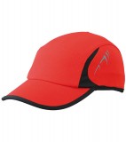 Czapka MB6544 Running Cap 4 Panel - 6544_red_black_MB Red / Black