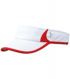 Daszek MB6545 Running Sunvisor - 6545_white_red_MB White / Red