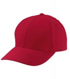 Czapka MB6135 6 Panel Polyester Peach Cap - 6135_red_MB Red