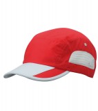 Czapka MB6522 Sportive Cap - 6522_red_lightgrey_MB Red / Light grey