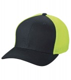 Czapka MB6189 Flexfit Mesh Cap - 6189_black_neonyellow_MB Black / Neon yellow