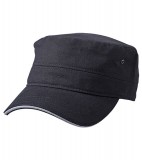 Czapka MB6555 Military Sandwich Cap - 6555_black_darkgrey_MB Black / Dark grey