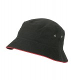 Kapelusz MB012 Fishrman Piping Hat - 012_black_red_MB Black / Red