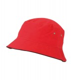 Kapelusz MB012 Fishrman Piping Hat - 012_red_black_MB Red / Black