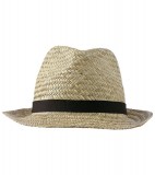 Kapelusz MB701 Straw Hat - 701_natural_black_MB Natural / Black