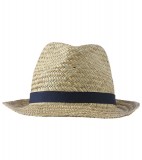 Kapelusz MB701 Straw Hat - 701_natural_navy_MB Natural / Navy