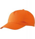 Czapka MB001 5 Panel Promo Cap lightly laminated - 001_orange_MB Orange