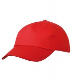 Czapka MB001 5 Panel Promo Cap lightly laminated - 001_signal_red_MB Signal red