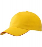 Czapka MB6552 Promo Sandwich Cap - 6552_goldyellow_red_MB Gold yellow / Red