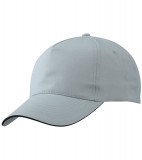 Czapka MB6552 Promo Sandwich Cap - 6552_lightgrey_black_MB Light grey / Black