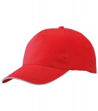 Czapka MB6552 Promo Sandwich Cap - 6552_red_white_MB Red / White