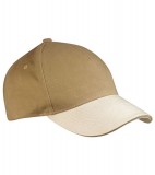 Czapka MB035 5 Panel Sandwich Cap - 035_darkkhaki_natural_lightkhaki_MB Dark khaki / Natural / Light khaki