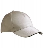 Czapka MB035 5 Panel Sandwich Cap - 035_lightgrey_black_MB Light grey / Black