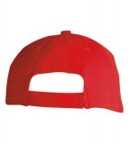 Czapka MB035 5 Panel Sandwich Cap - 035_detale_MB Red / White