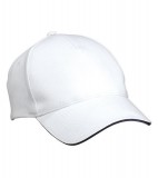 Czapka MB035 5 Panel Sandwich Cap - 035_white_navy_MB White / Navy