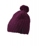 Czapka MB7939 Unicoloured crocheted Cap with Ppmpon - 7939_purple_MB Purple