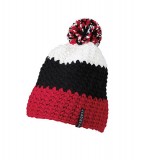 Czapka MB7940 Crocheted Cap with Pompon - 7940_red_black_white_MB Red / Black / White