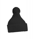 Czapka MB7540 Knitted Cap with pompon - 7540_black_MB Black