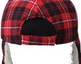 Czapka MB7934 Checkered Trapper Hat - 7934_detale_MB Red
