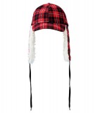 Czapka MB7934 Checkered Trapper Hat - 7934_red_MB Red