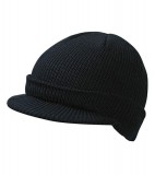 Czapka MB7530 Knitted Cap with peak - 7530_black_MB Black