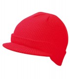 Czapka MB7530 Knitted Cap with peak - 7530_red_MB Red