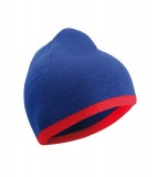 Czapka MB7584 Beanie with contrasting border - 7584_royal_red_MB Royal / Red