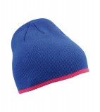 Czapka MB7584 Beanie with contrasting border - 7584_royal_pink_MB Royal / Pink