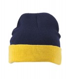 Czapka MB7550 Knitted Cap - 7550_navy_goldyellow_MB Navy / Gold yellow